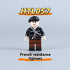 HTL057 World War II French resistance fighters Minifigures