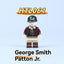 HTL061 U.S. Army General George Smith Patton Jr. Minifigures
