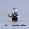 MTUV119-MTUV122 World War II foreign legion soldiers Minifigures