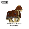 N811-812 Medieval Castle Green Dragon Wolf Knight War Horse Minifigures