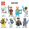 G0109 World Series Ghost Yeti Pilot Knight Baker Building Blocks Minifigures