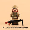 MTZ039-MTZ042 British machine-gunner cavalryman, World War I Minifigures
