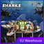 (Ship from European warehouse) 687 pcs MJi 13054 Sharks Machinery