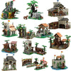 NEW MOC European Medieval Street View Lion Knights black Falcon's Forest Men's DIY ideas child Toy Gift building block MOC-10305