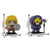 (Gobricks version) 416pcs MOC-201373 He-Man & Skeletor (Masters of the Universe) Brickheadz