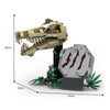 537PCS MOC-186989；Jurassic World、Jurassic Park(Dinosaur Fossils: T. rex Skull、76964)