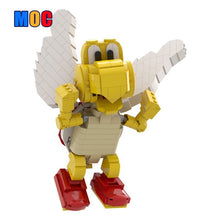 (Gobricks version) 634pcs MOC-160717 Red Koopa Paratroopa - Posable Display Figure 01 - Super Mario Bros