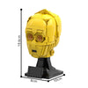 (Gobricks version) 609pcs MOC-141244 C-3PO head (Helmet collection style)