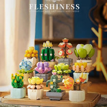 1195pcs Succulent Plant Building Blocks Set, 12 Different Kinds Of Small Bonsai