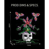 1234PCS	 KQIBOXXR Gothic Skull Venus Flytrap