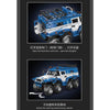 3062 PCS Mouldking 13089 Shaman 8X8 Off-Road Vehicle Blue (Dynamic Version)