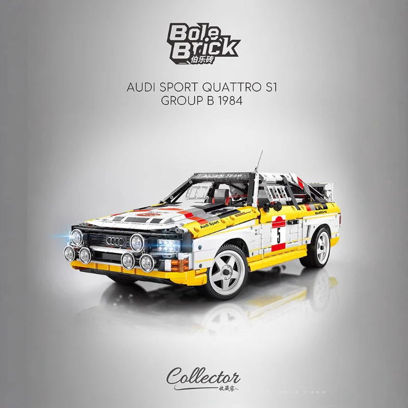 3887 pcs YC-23043 Audi Sport Quattro S1 Group B 1984 1:8 – Joy Bricks