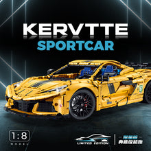 3788pcs GULY 10622 Corvette supercar 1：8