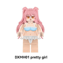 DXMH01-02 Beautiful Girl Series pink tide girl Minifigures