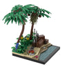 (Gobricks version) 208pcs MOC-213251 A tropical island beach