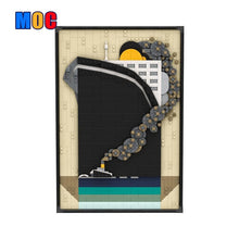 (Gobricks version) 910pcs MOC-205374 Ocean Liner Poster