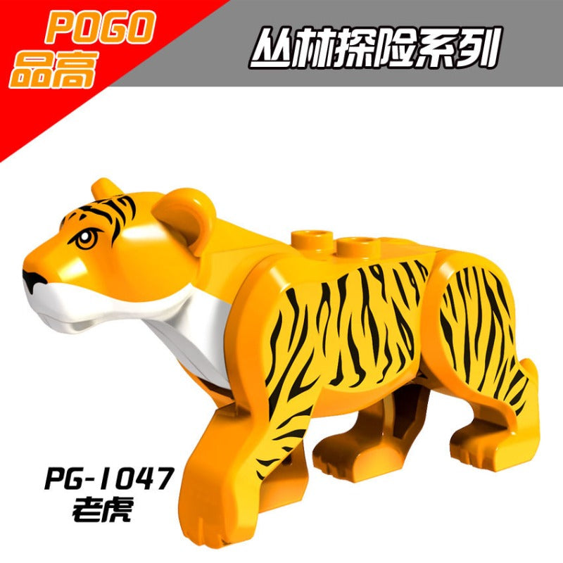6pcs PG1045-1048/PG1129/PG1148 Jungle Adventure Series Tiger
