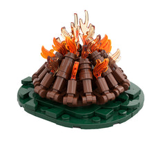 (Gobricks version)MOC-97217 Campfire - Classic wood