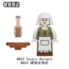 N851-854 European medieval commoners Minifigures
