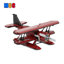 (Gobricks version) 620pcs MOC Acrobatic seaplane