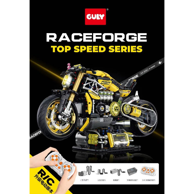 2752 pcs GULY 60519 Cyberpunk Motorcycle - Big Devil Dynamic
