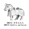 DW007-012 Medieval series Gothic warhorse Minifigures