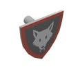 PARTS 3846 Crown Lion Wolf Head  Falcon Elk Crusader Shield 5PCS