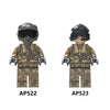 AP522-523 Air Force pilots German and American troops Minifigures