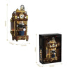 1091pcs HUIYOYOYI H1026 Vintage Steam Coffee Machine [Includes Rechargeable Battery Box & LED Light Strip]