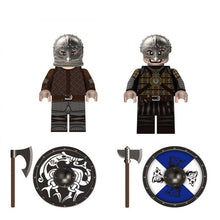 DM11-12 Medieval Viking warriors, elite knights Minifigures