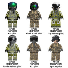 AP518-523 Military Special Forces Pilot Minifigures
