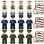 M8256 M8052 Military Parade Honor Guard Series Minifigures