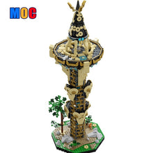(Gobricks version) 2204pcs MOC-139323 Sheikah Tower