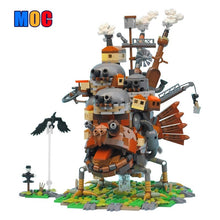 (Gobricks version) 1243pcs MOC Howl's Moving Castle