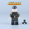 HTL142-146 WWII Air Force Camouflage Paratrooper Minifigures