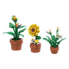 (Gobricks version) 340pcs MOC Small potted tropical plants
