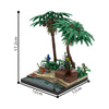 (Gobricks version) 208pcs MOC-213251 A tropical island beach
