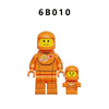 6B003-6B010 Colorful astronaut Minifigures