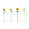 1124pcs JIESTAR JJ9196 Sunflower Bouquet