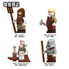 N851-854 European medieval commoners Minifigures