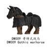 DW007-012 Medieval series Gothic warhorse Minifigures