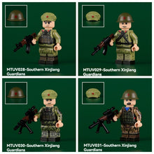 MTUV028-031 Southern Xinjiang Guardians frontier guard Minifigures