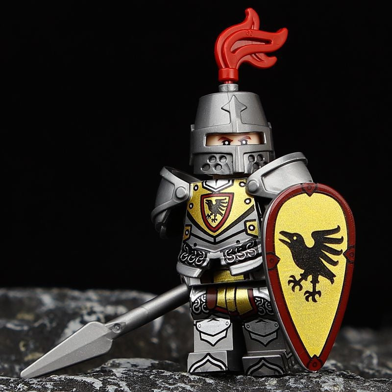 Figurine Médiévale Chevalier Maléfique - Échelle 1/34 - Hauteur 10 Cm - Pour Collection Ou Diorama