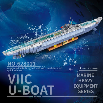 6172PCS 628011 Germany U-Boat Type VIIC Submarine