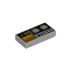 PARTS 3069 1x2 Smooth Printed Dashboard with Speedometer 5PCS