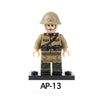 AP11-14 World War II war correspondents and soldiers minifigures