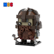 (Gobricks version) 195pcs MOC-99545 Gimli Brickheadz