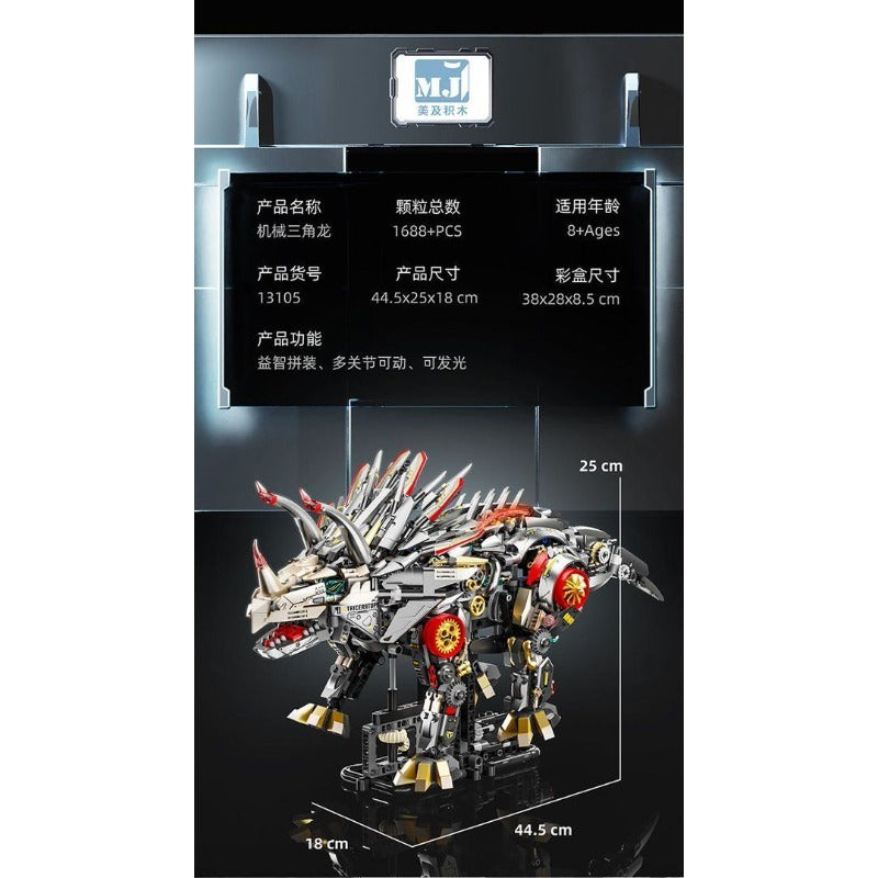 miirikuセット 1688PCS MJi 13105 Mecha Triceratops – Joy Bricks