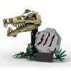 537PCS MOC-186989；Jurassic World、Jurassic Park(Dinosaur Fossils: T. rex Skull、76964)