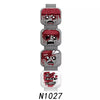 N1018-1028 Zombie head expression parts minifigure